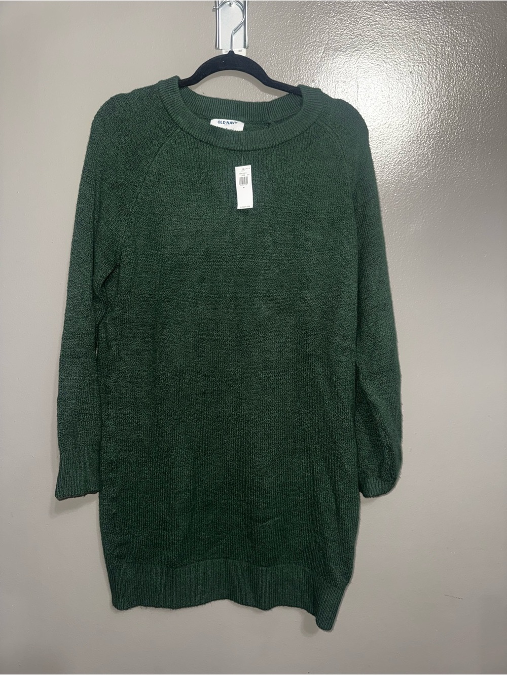 NWT Old Navy SoSoft Green Mini Sweater Dress Women’s Size Medium - Picture 1 of 2